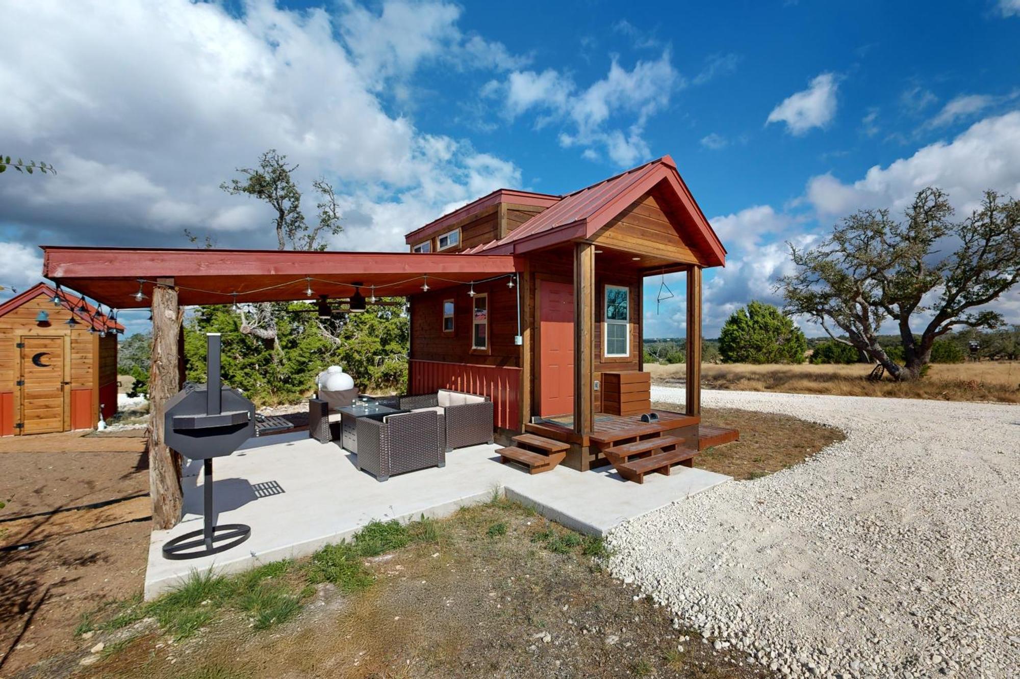 Red Cabin On The Ranch Hotell Harper Exteriör bild